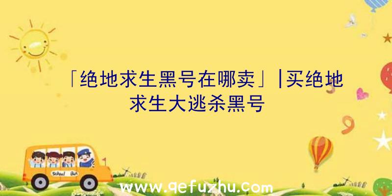 「绝地求生黑号在哪卖」|买绝地求生大逃杀黑号